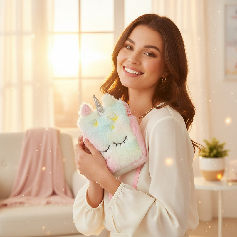 unicorn purse bag - in-use