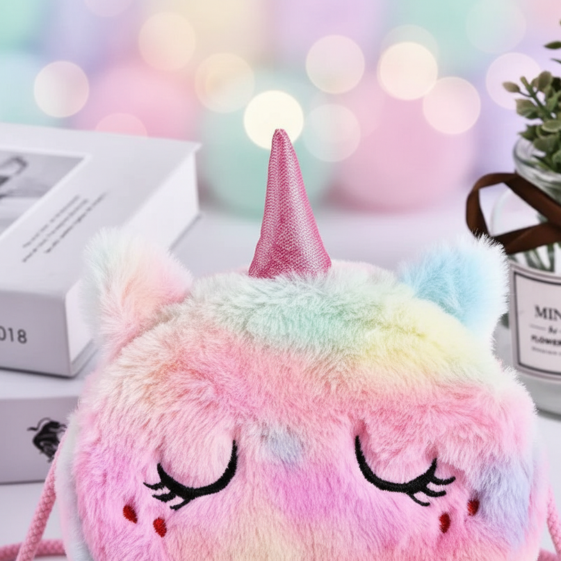 unicorn purse for little girl - detail