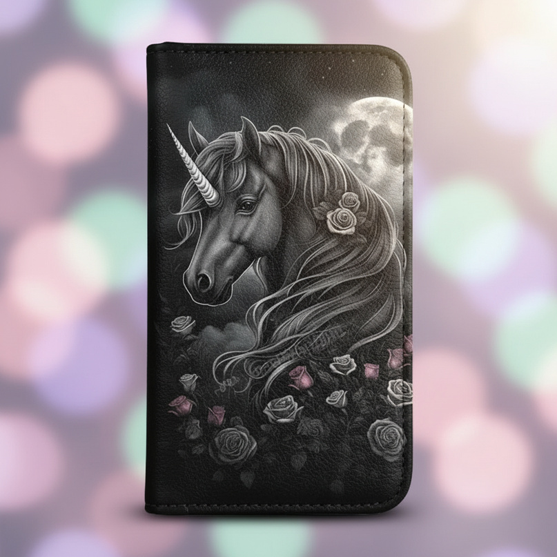 unicorn purse and wallet - detail