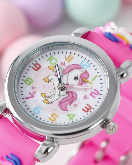 unicorn quartz watch - detail