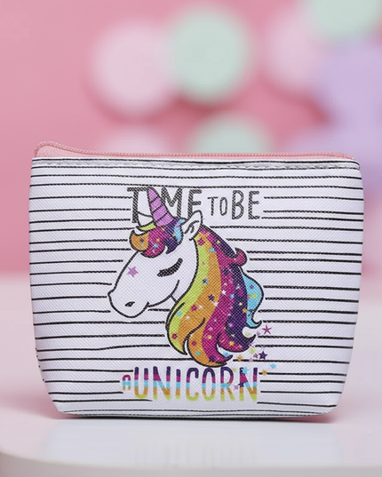 unicorn quote purse - detail