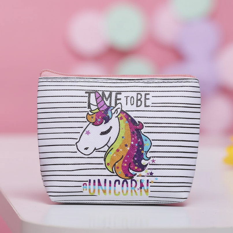 unicorn quote purse - detail