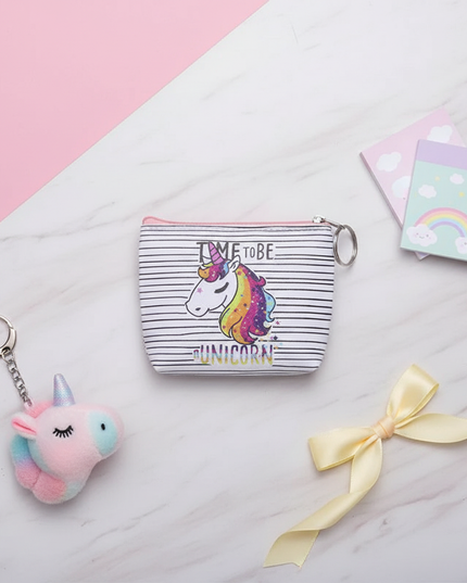 unicorn quote purse - flat-lay