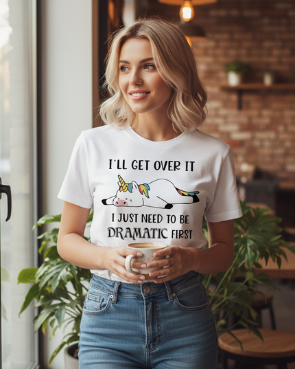 unicorn quote shirt women - in-use