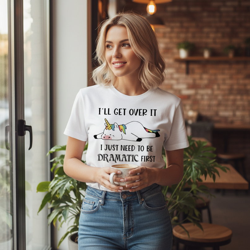 unicorn quote shirt women - in-use