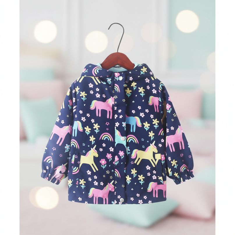 unicorn rain coat - lifestyle