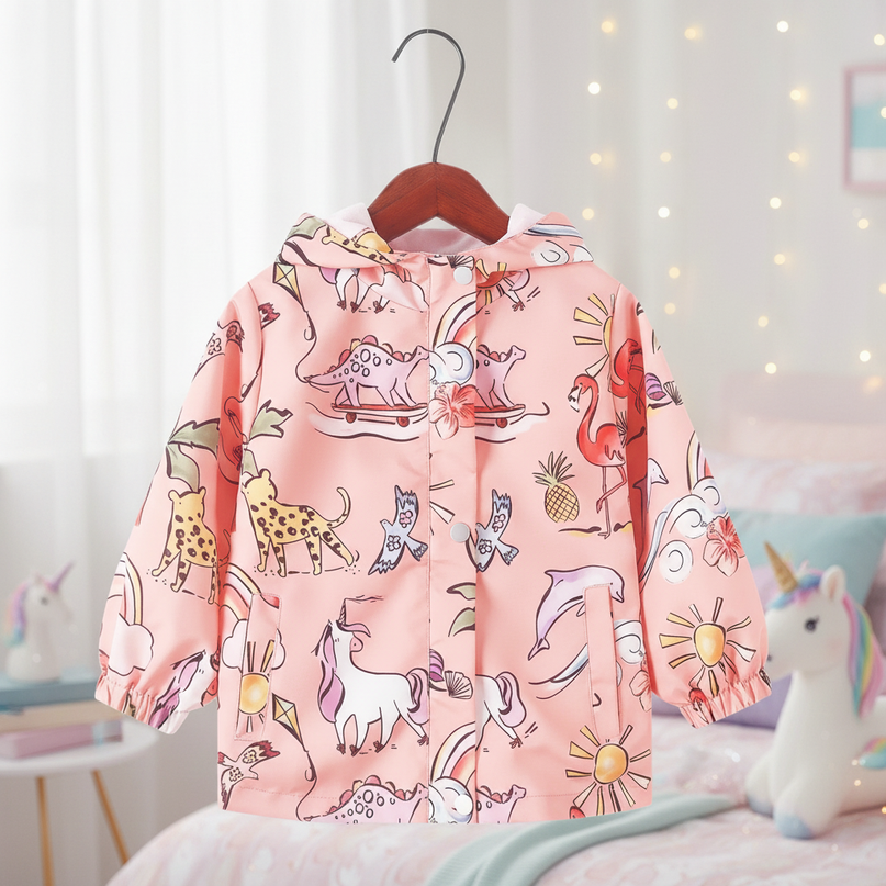 unicorn rain jacket girls - lifestyle