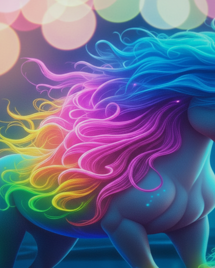 unicorn rainbow bedding - detail