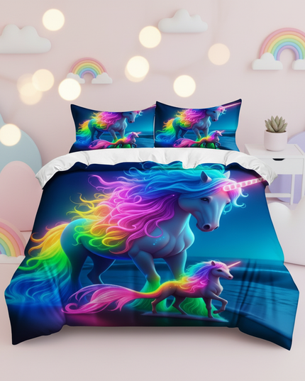 unicorn rainbow bedding - lifestyle