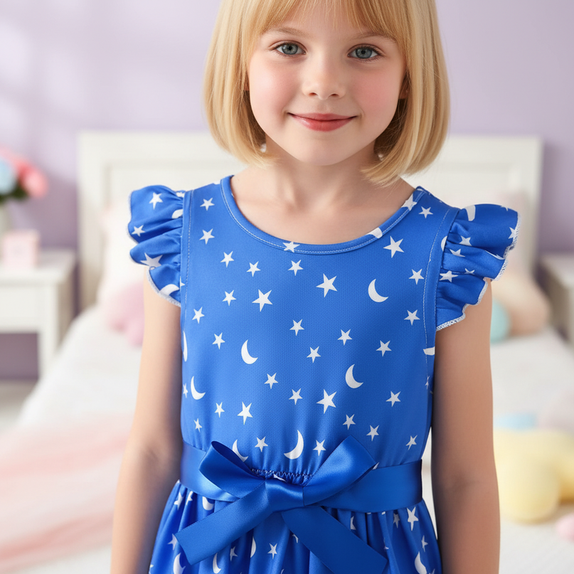 unicorn rainbow casual knit dress - detail