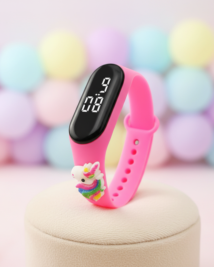 unicorn rainbow led watch - lifestyle