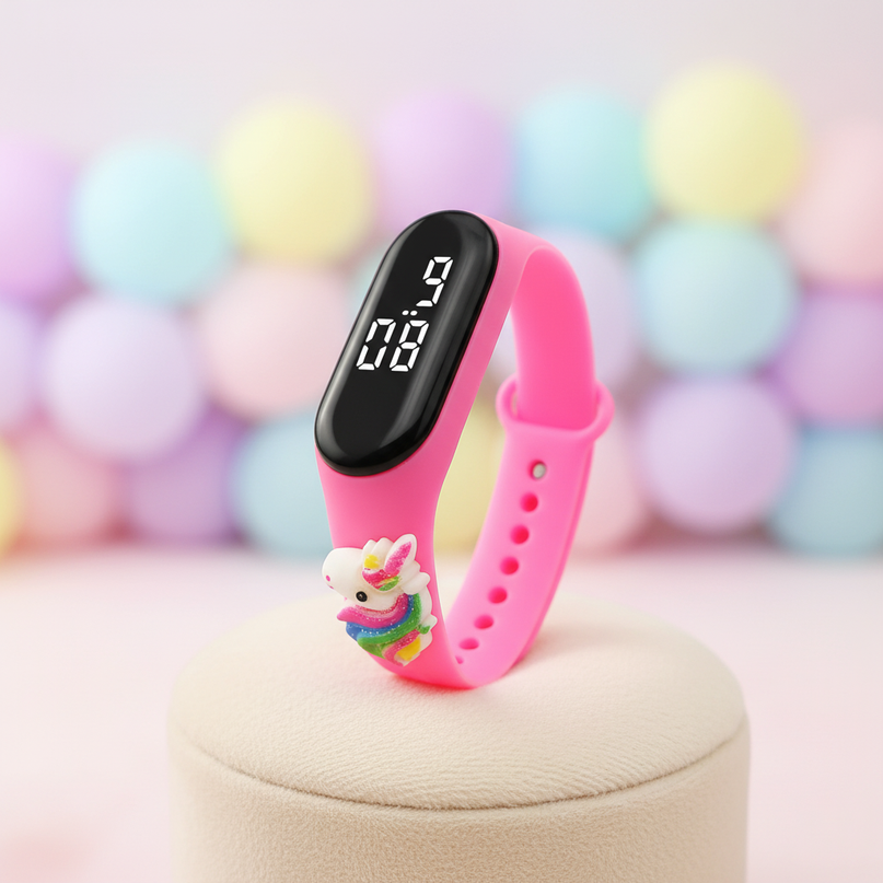 unicorn rainbow led watch - lifestyle