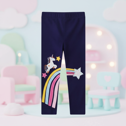 unicorn rainbow star leggings - lifestyle