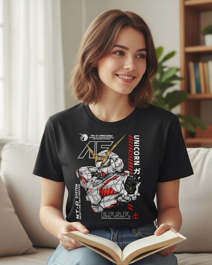 unicorn reading shirt - lifestyle