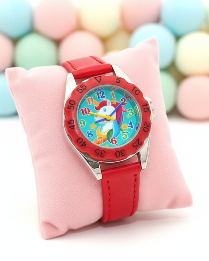 unicorn red watch - lifestyle