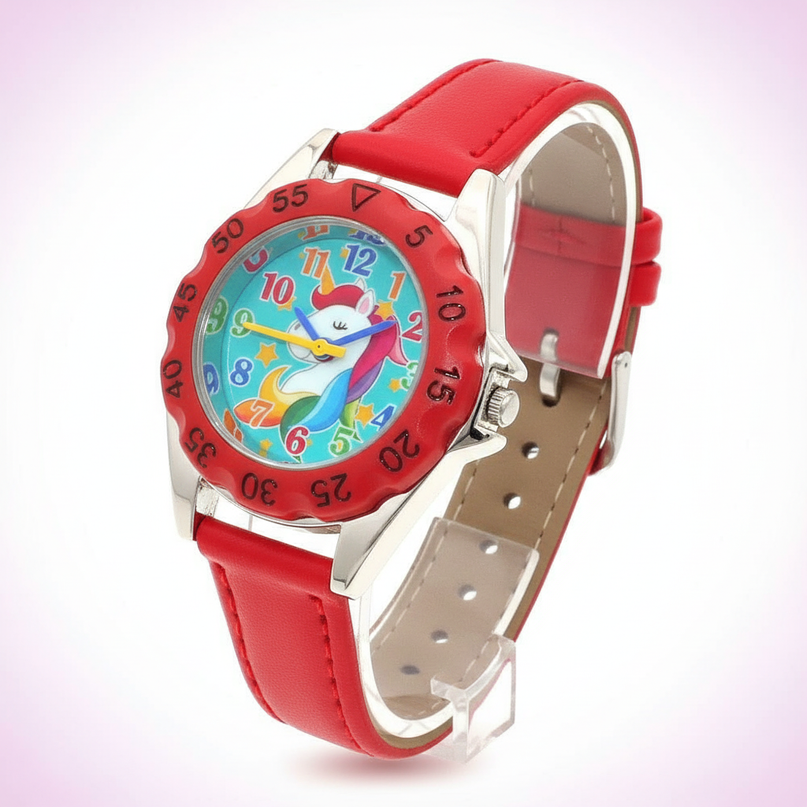unicorn red watch - white-bg