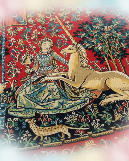 unicorn renaissance rug - detail