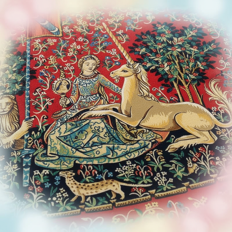 unicorn renaissance rug - detail