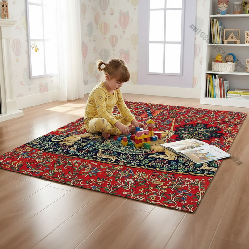 unicorn renaissance rug - in-use