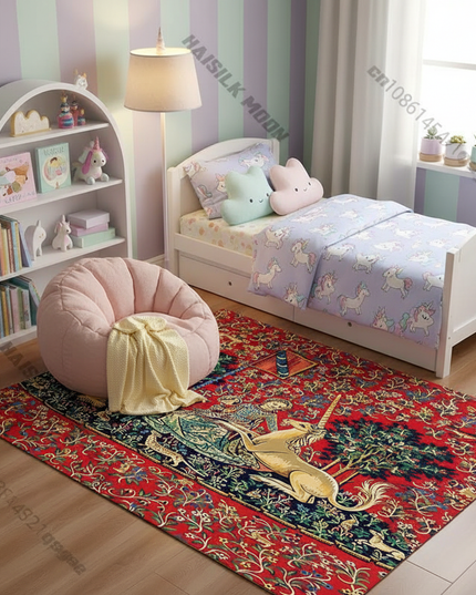 unicorn renaissance rug - lifestyle