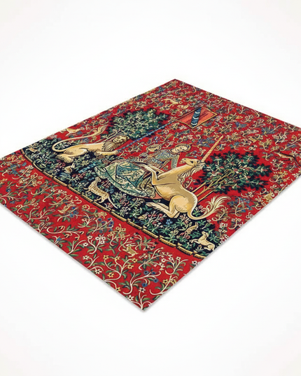 unicorn renaissance rug - white-bg