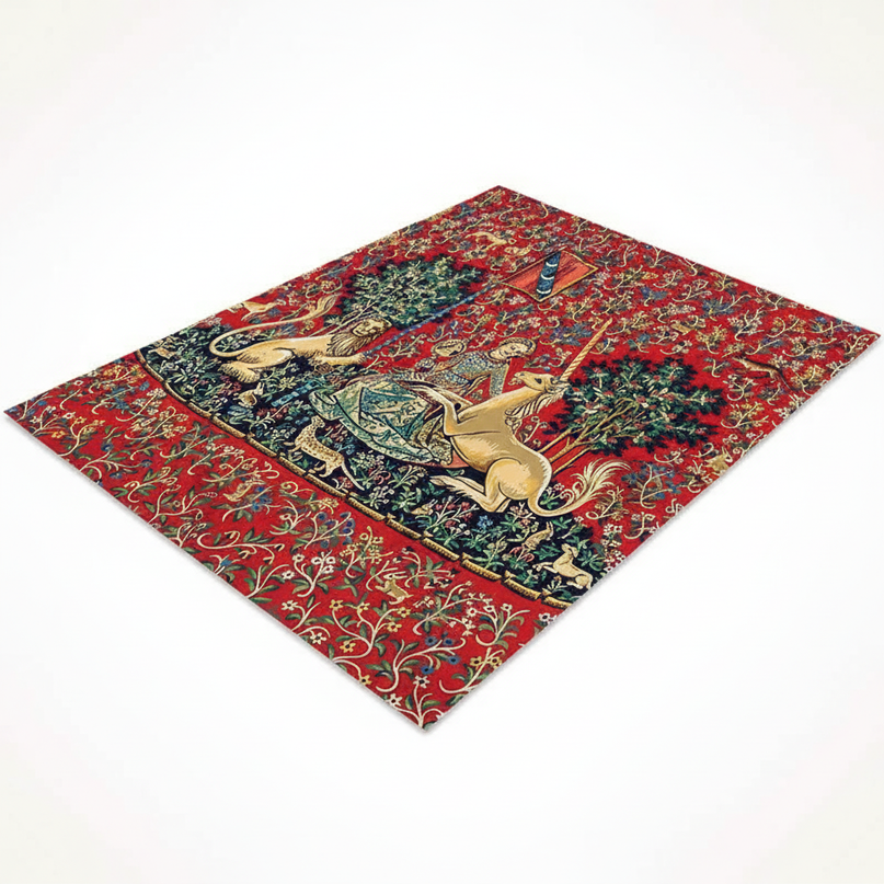 unicorn renaissance rug - white-bg