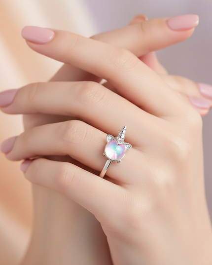 unicorn rings jewelry - in-use