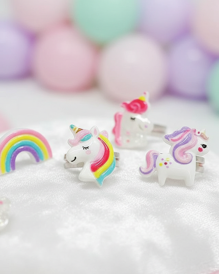 unicorn ring set - detail