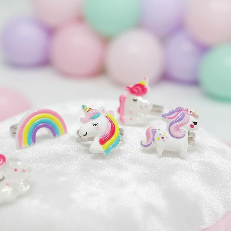 unicorn ring set - detail