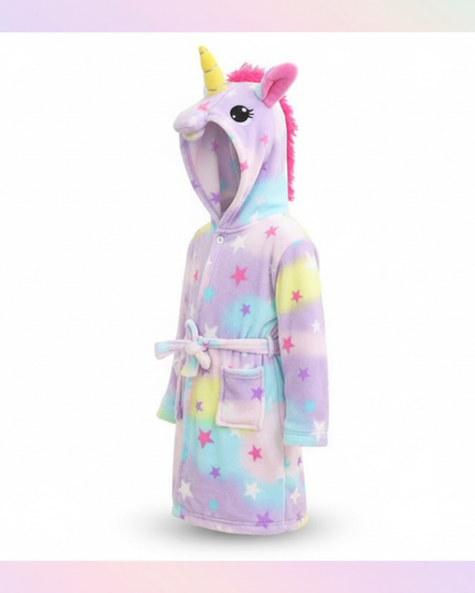 unicorn robe 5t - white-bg