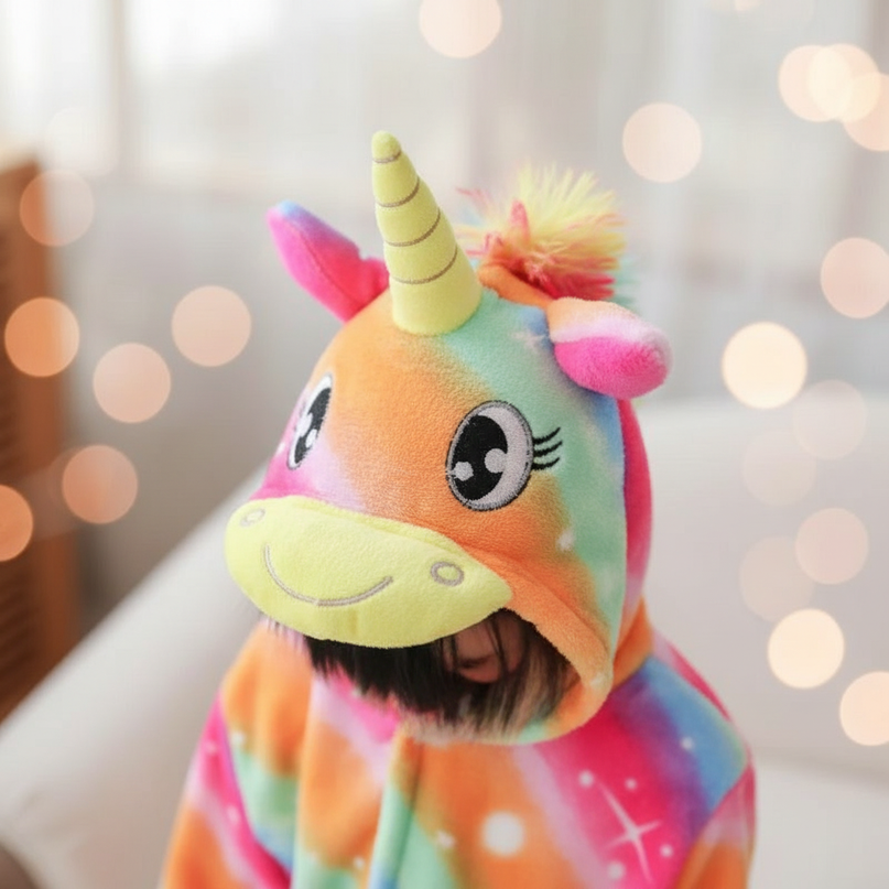 unicorn robe cover up - detail