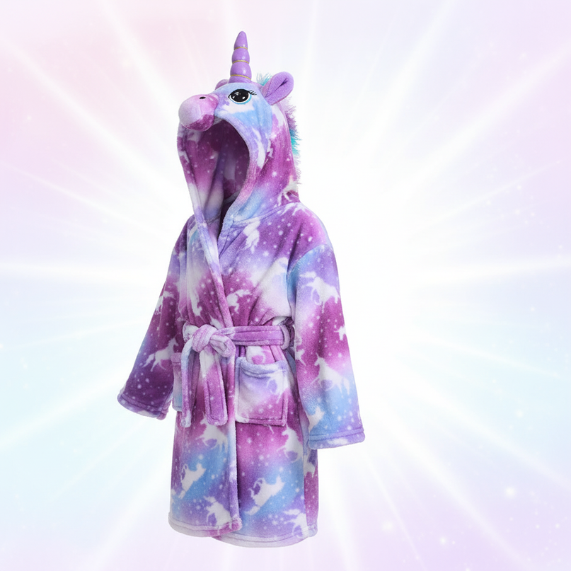unicorn robe for adults - white-bg