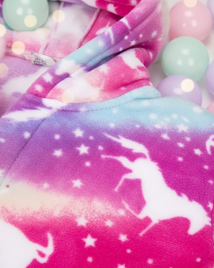 unicorn robe for teens - detail
