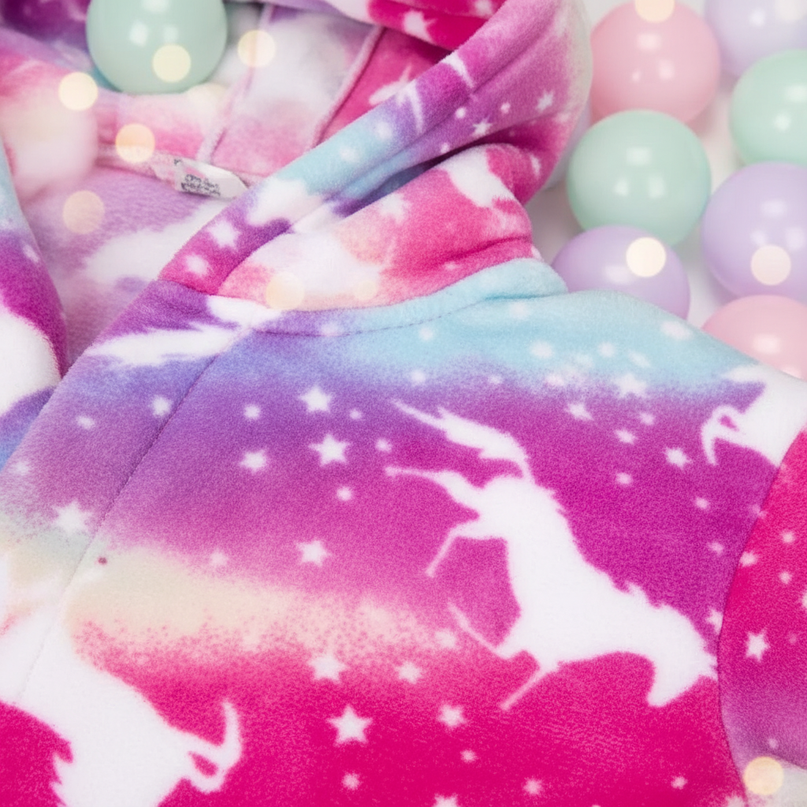 unicorn robe for teens - detail