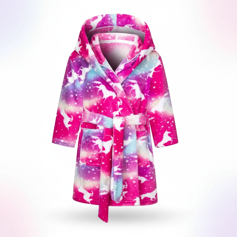 unicorn robe for teens - white-bg