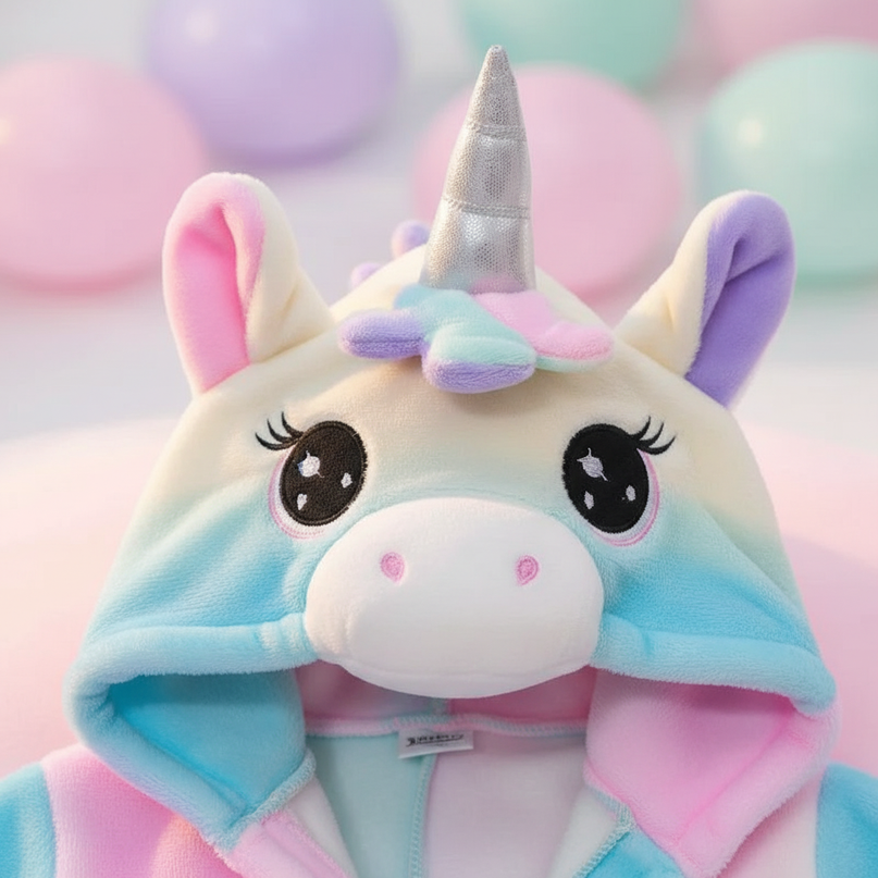 unicorn robe gift - detail