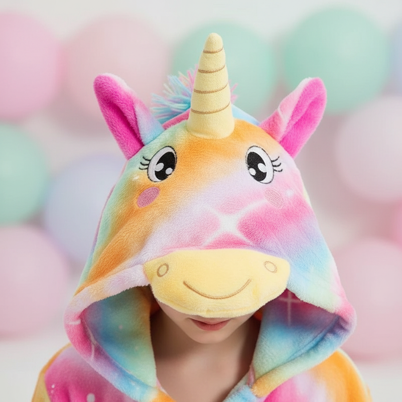unicorn robe girls - detail