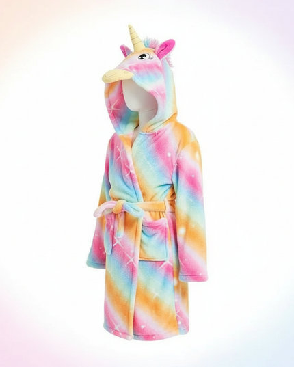 unicorn robe girls - white-bg