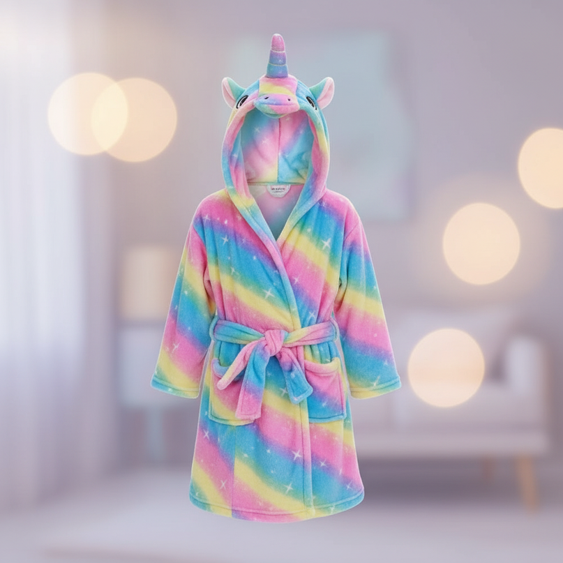 unicorn robe hoodie - lifestyle