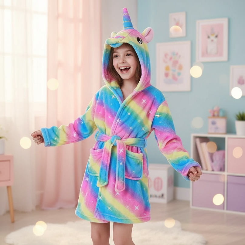 unicorn robe - in-use
