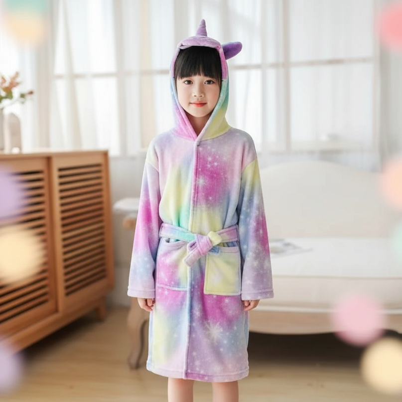 unicorn robe towel - lifestyle