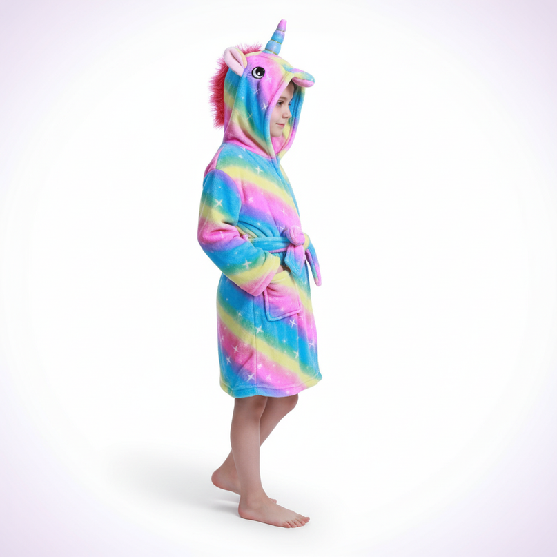 unicorn robe - white-bg