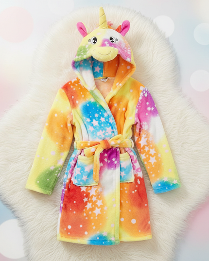 unicorn robe with hood - lifestyle