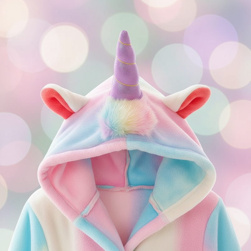 unicorn robe womens - detail