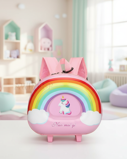 unicorn rolling backpack - lifestyle