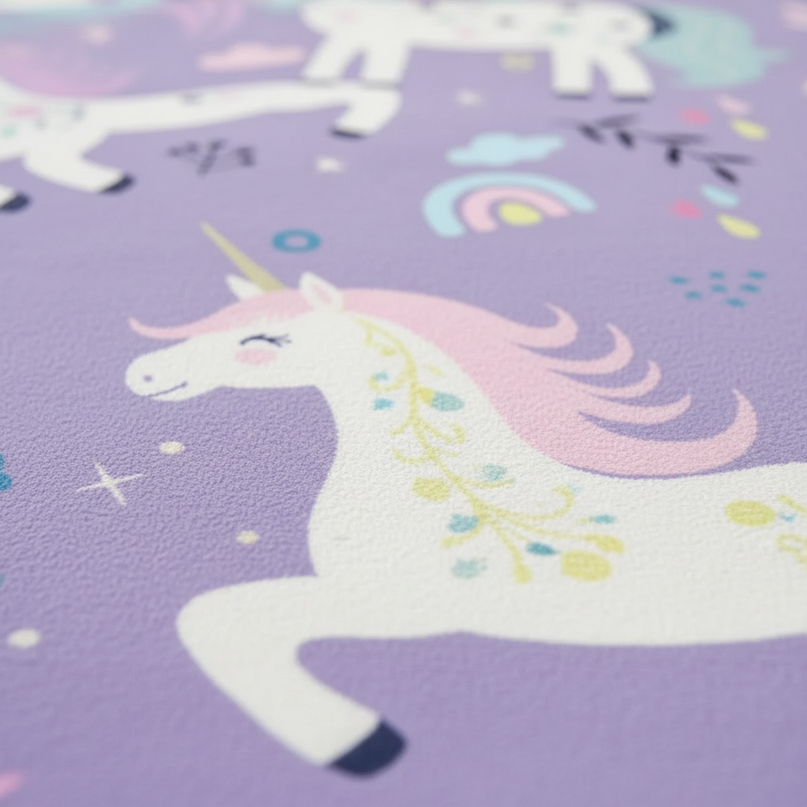 unicorn room rug - detail