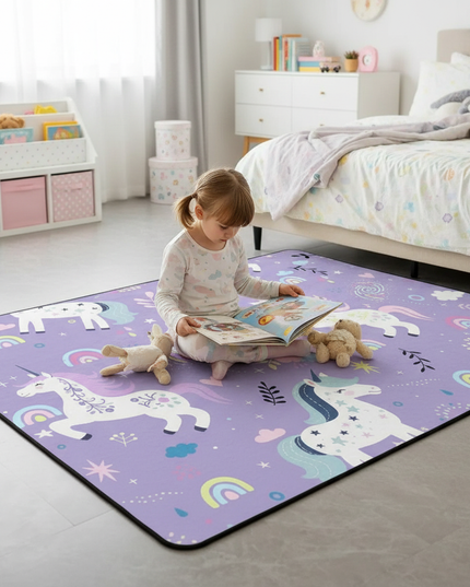unicorn room rug - in-use