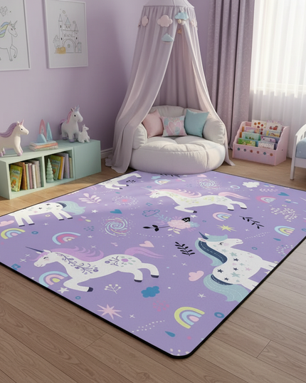 unicorn room rug - lifestyle