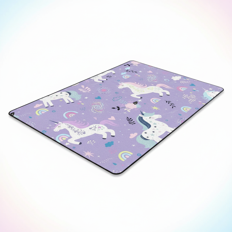 unicorn room rug - white-bg