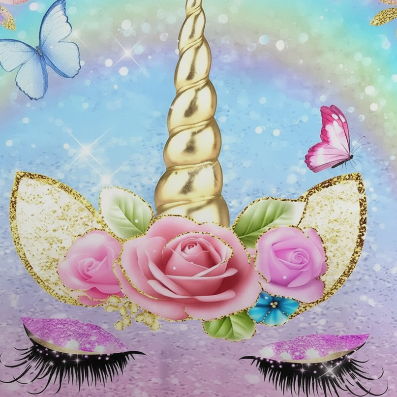 unicorn rose bedding - detail